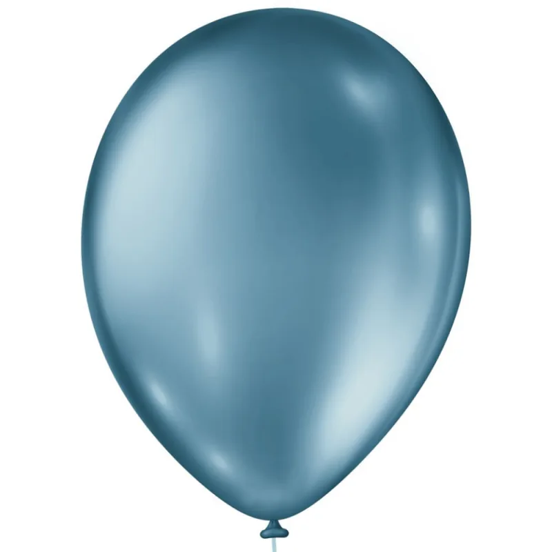 BALÃO N9 METALLIC AZUL COM 25 SÃO ROQUE - SÃO ROQUE - Festa