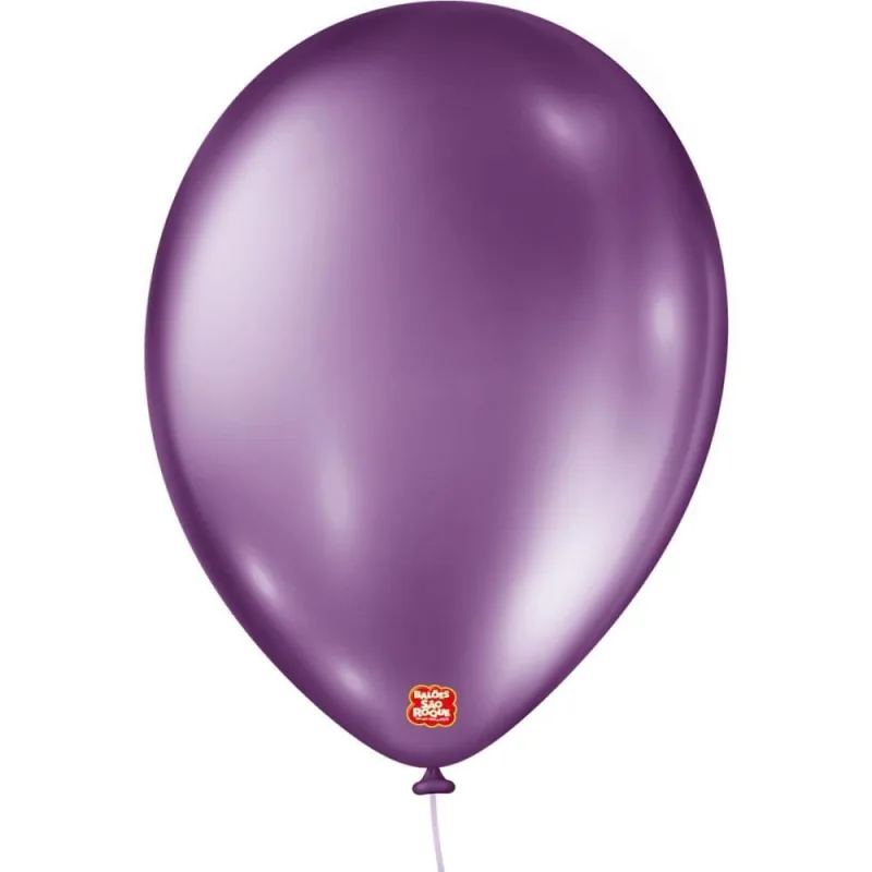 Balao Metalizado N.090 Roxo - SÃO ROQUE - Artigos Para Festa