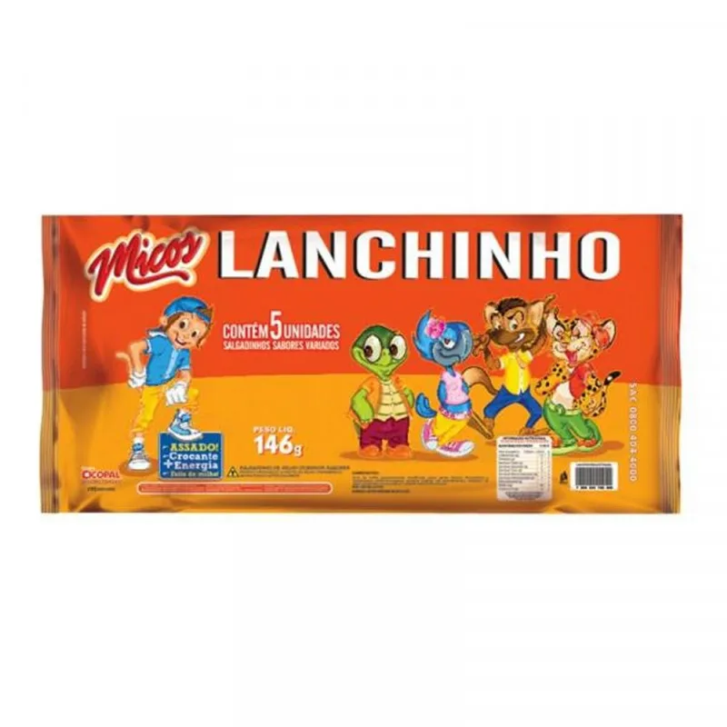 Lanchinho Micos 140G com 5 Unid