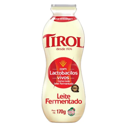 LEITE FERMENTADO DESNATADO BAUNILHA TIROL FRASCO 170G - TIROL