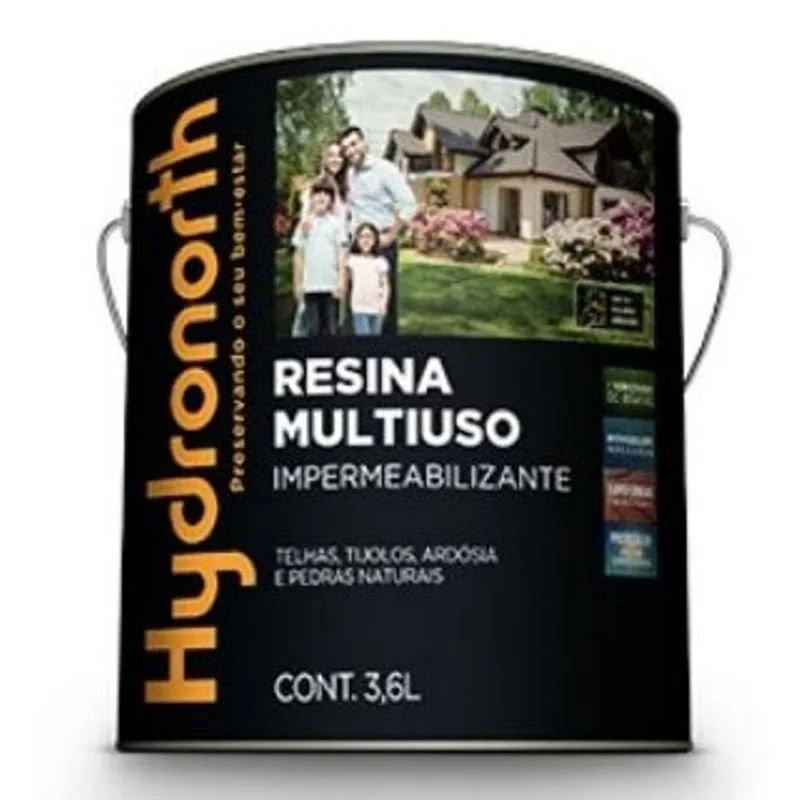 Resina Multiuso Solvente Cerâmica Telha 3,6L Hydronorth