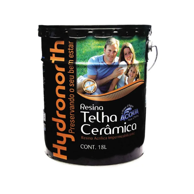 Resina Acrilica para Telha Color 18L cerâmica Hydronorth