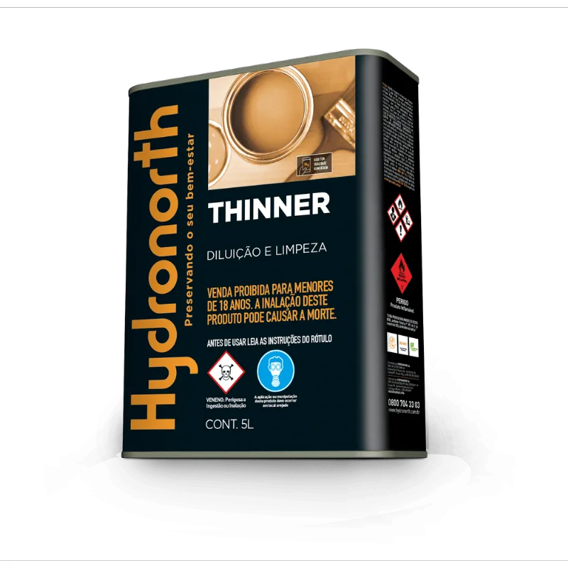 solvente p/resina solvcryl 5l hydronorth - 5640