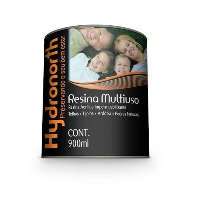 Resina Multiuso Base Solvente Fosco Hydronorth Resina Multiuso Base Solvente Fosco Incolor 0,9L Hydronorth
