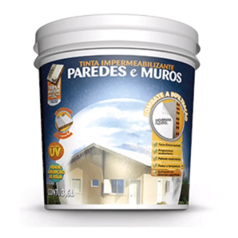 tinta impermeabilizante paredes e muros 3.6l hydronorth branco - 10539