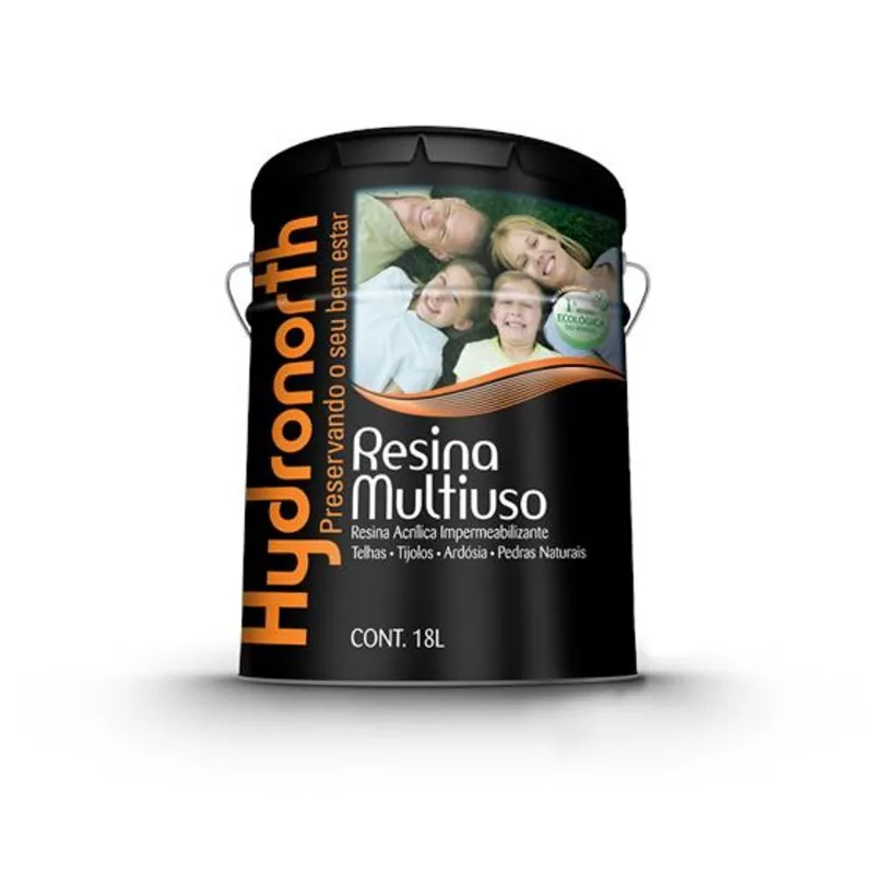 Resina Multiuso Base Solvente Brilhante Hydronorth Resina Multiuso Base Solvente Brilhante Incolor 18L Hydronorth