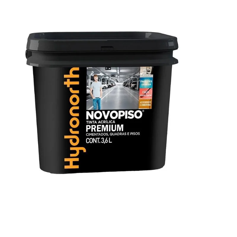 Tinta Acrílica Novo Piso Premium 3,6L Verde Interno e Externo Hydronorth Tinta Acrílica Novo Piso Premium 3,6L verde Interno e Externo Hydronorth