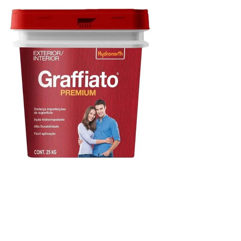 Textura Graffiato Riscado Premium 25kg Natural Hydronorth