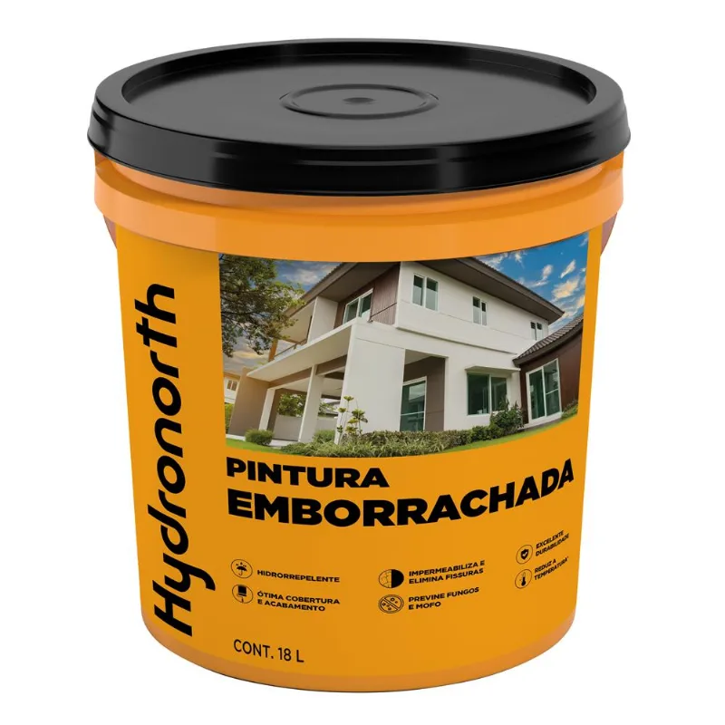 Tinta Impermeabilizante Fosco Pintura Emborrachada Palha 18L - Hydronorth