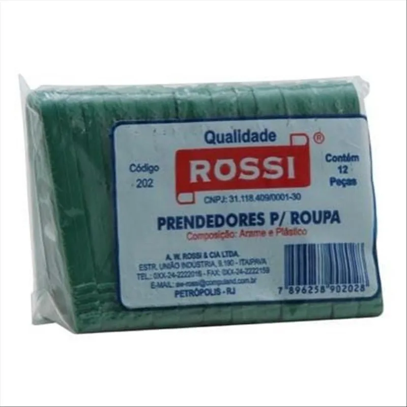 Prendedor de Roupa Rossi 12 Unidades