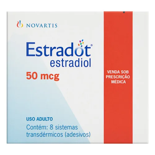 ESTRADOT 50MCG NOVARTIS CAIXA 8 ADESIVOS - NOVARTIS