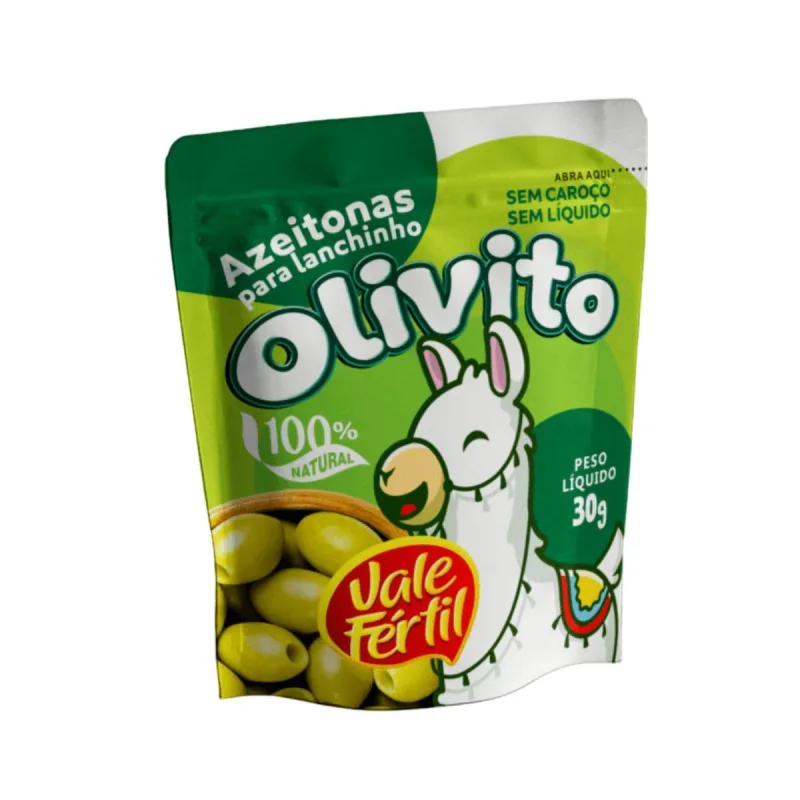 Azeitona Verde Sem Caroço 30g Vale Fértil - Não Informado - Mercearia