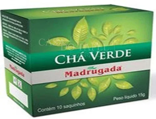 Madrugada Green Tea 10 Bags 0.35oz Pack Of 04 | Chá/té Verde 10 Sachês  - MADRUGADA - Mercearia
