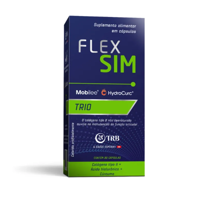 Suplemento Alimentar Flexsim Trio 30 Cápsulas - Flexsim - Vida Saudável