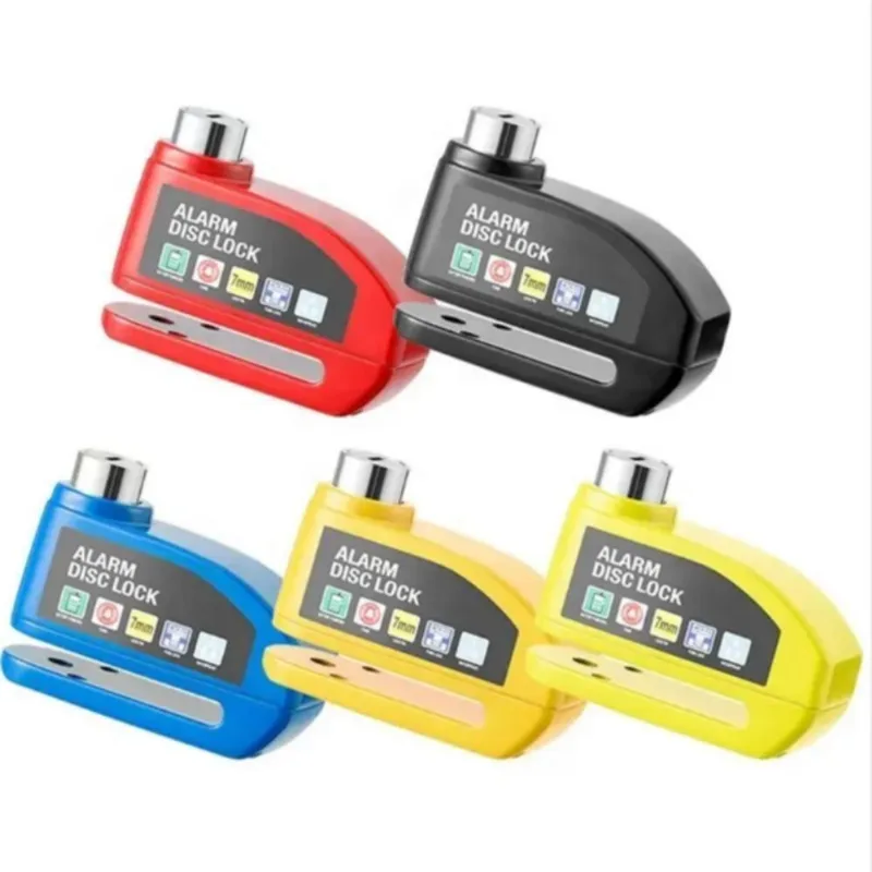 Cadeado Moto Alarme Trava De Disco Bike Cadeado Sirene - OUTRAS - Automotivo
