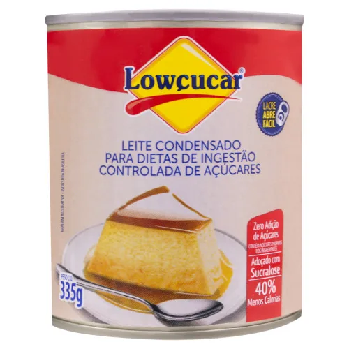 Leite Condensado Lowçucar Lata 335g - LOWCUCAR - Mercearia