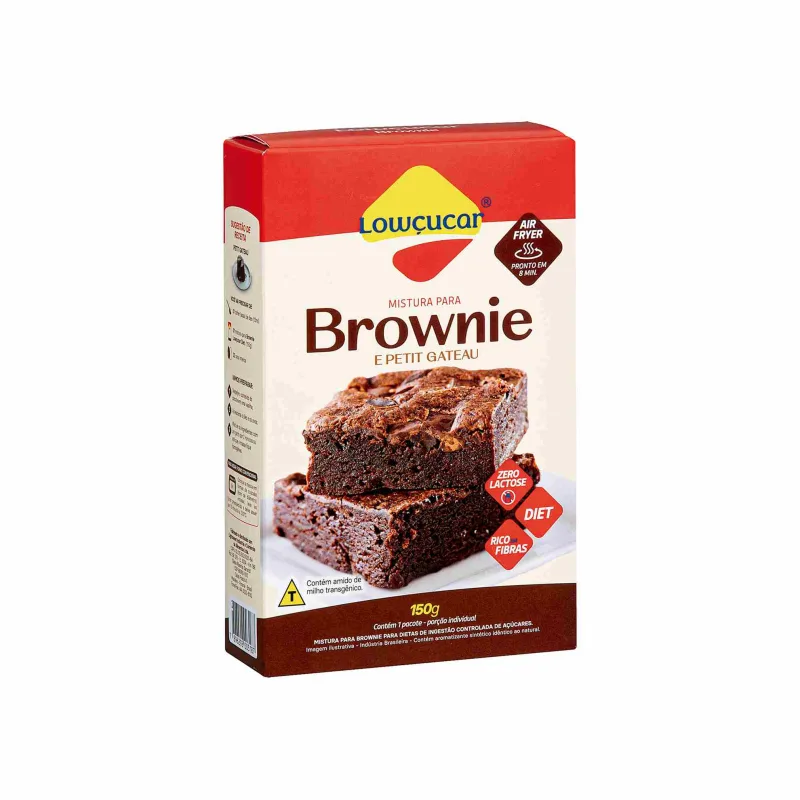 Mistura para Brownie e Petit Gateau Zero Lowçucar 150g - Lowçucar - Mercearia