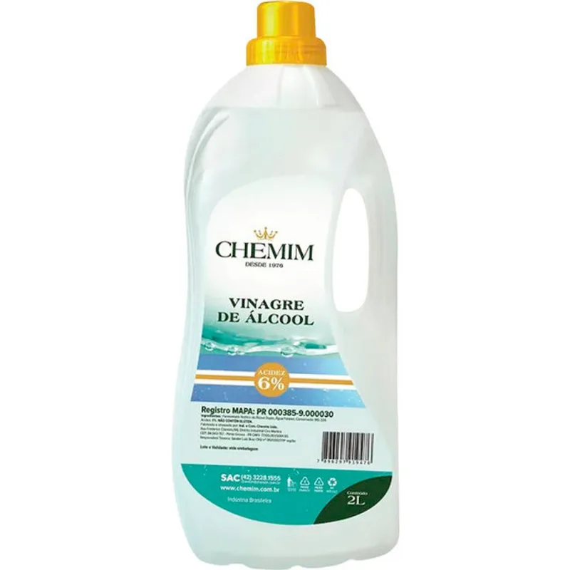 Vinagre de Álcool Chemim 6% Acidez 2L