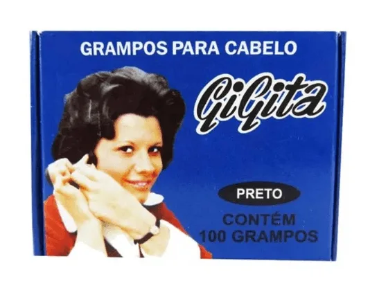 Grampo Gigita Preto N°5 - N/A - Higiene E Beleza