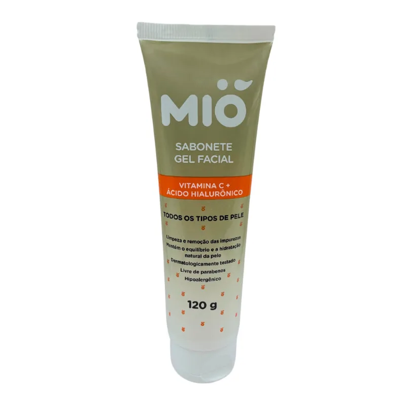 Sabonete Gel Facial Mió Vitamina C E Ácido Hialurônico Todos Os Tipos De Pele 12g