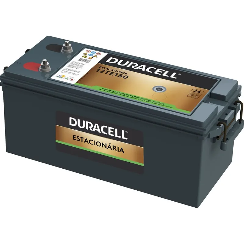 Bateria Estacionária Duracell 12v 160ah C100 Nobreak, Solar