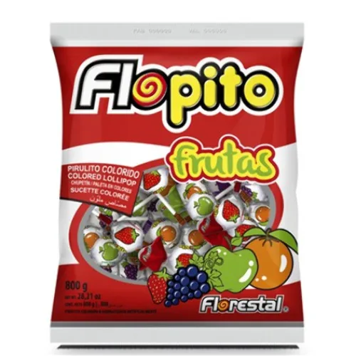 Pirulito Flopito 50unidade Frutas - FLOPITO