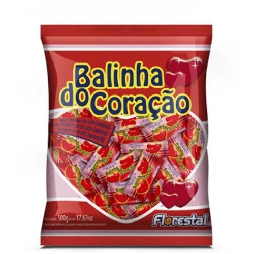 Bala Florestal 80gr Coracao - BALINHA DO CORACAO - Mercearia