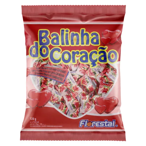 Balinha Coracao Florestal 120g - FLORESTAL - Mercearia
