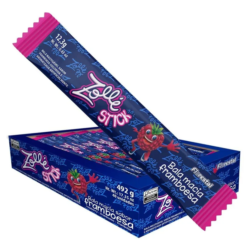 Bala Florestal Zolle Stick Framboesa 12,3g - Não Informado - Mercearia