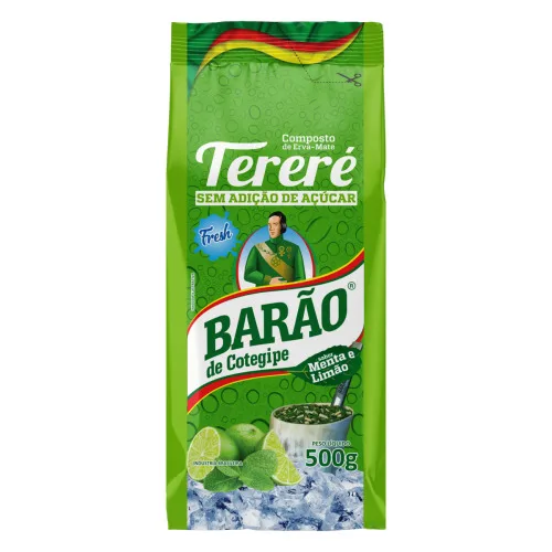 Erva Mate Para Tereré Menta Limão Barão 500g - BARAO - Mercearia