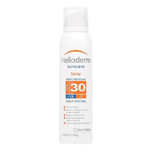 Prot Solar Helioderm Suncare Fps 30 Spray 200ml - HELIODERM - Higiene E Beleza