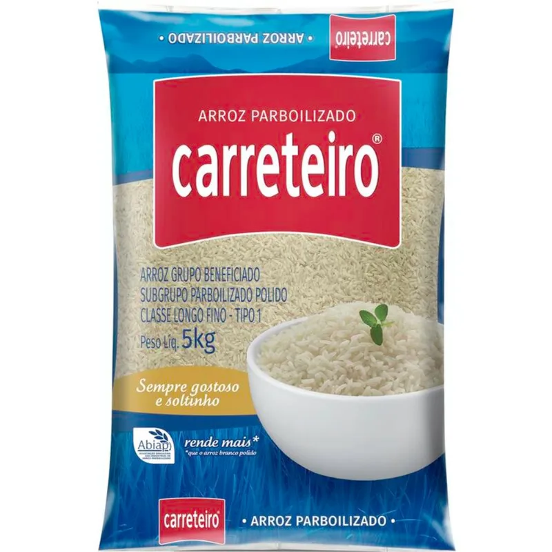 Arroz Parboilizado Carreteiro Tipo 1 5kg