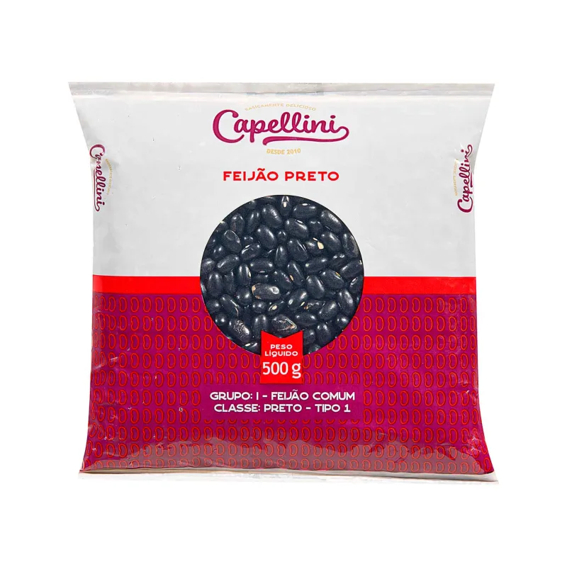 Feijão-preto Capellini 500g - Capellini - Mercearia
