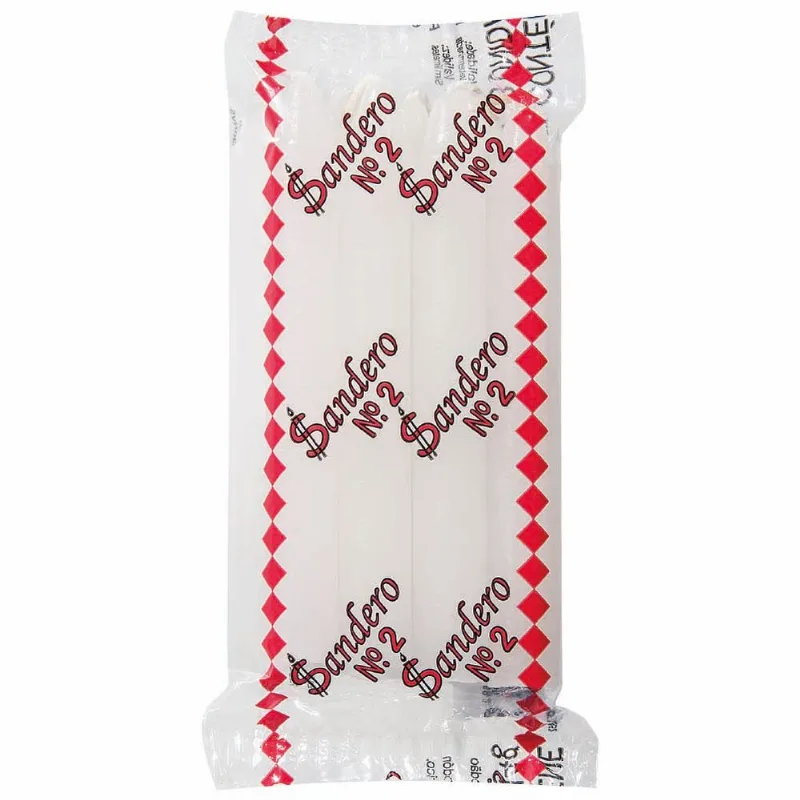 Vela Branca nº2 Sandero 14g 8 unidades