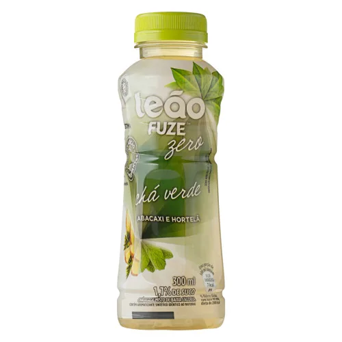 Chá Verde Abacaxi E Hortelã Zero Leão Fuze Garrafa 300ml - LEAO - Bebidas