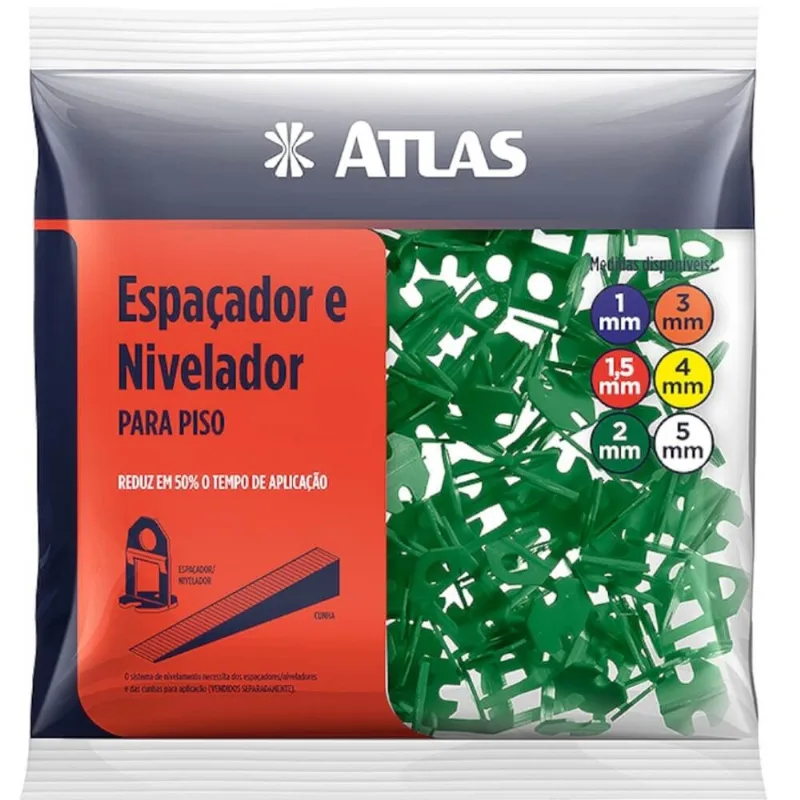 Espaçador E Nivelador De Plástico Para Piso - Pincéis Atlas