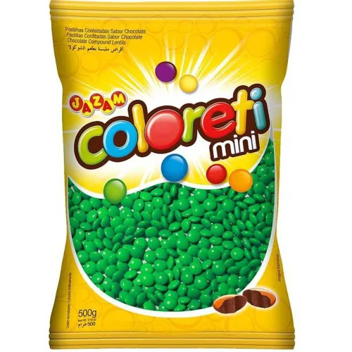 Confeito Coloreti Mini Verde - Mercearia