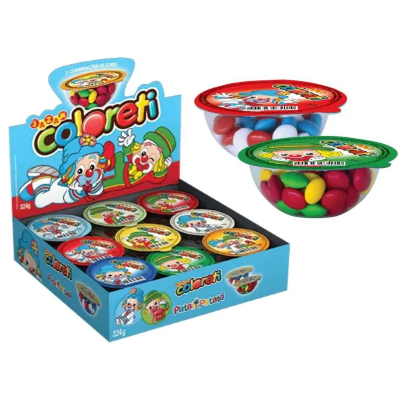 Chocolate Coloreti Festa Patati Patatá 18g c/ 18Un - 324g
