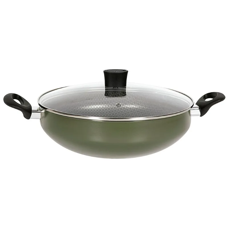 Panela Wok Antiaderente Alumínio Verde 28cm 79428 Multiflon
