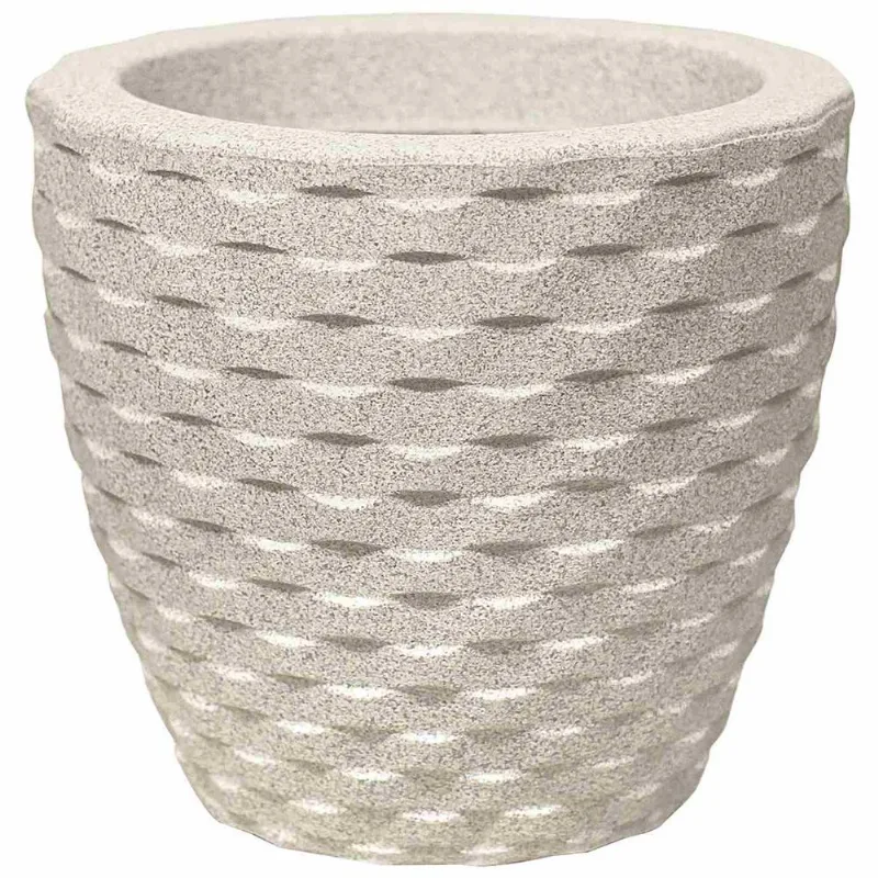 Vaso Plástico Cimento 7303301-31 Nutriplast 22cm