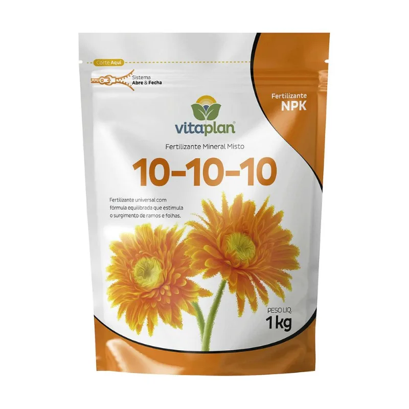 Fertilizante Misto NPK 10.10.10 Vitaplan 1kg