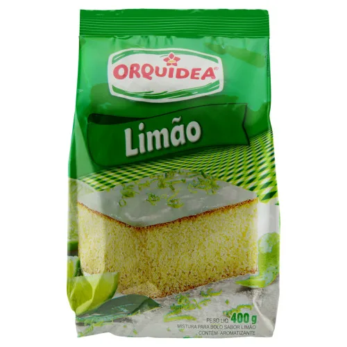 MISTURA PARA BOLO LIMÃO ORQUÍDEA PACOTE 400G - ORQUIDEA