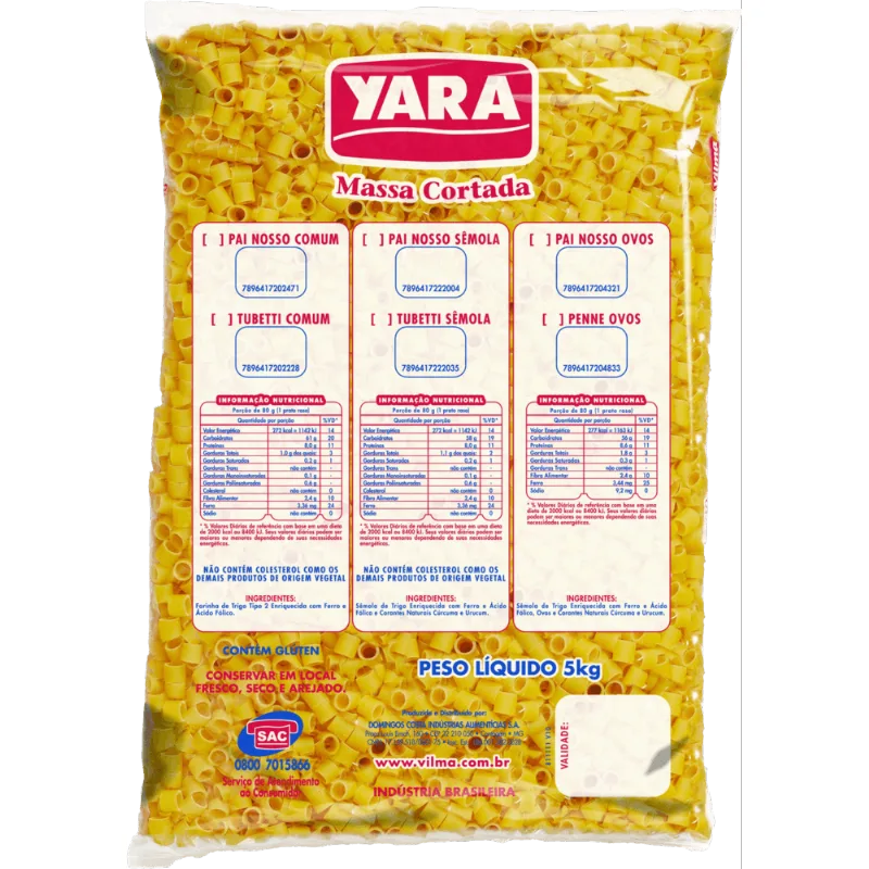 Mac Semola Yara 5kg-Pc Cortd Pai Nosso