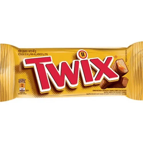 Bombom Com Recheio De Caramelo E Cobertura De Chocolate Twix Pacote 40g - ORIGINAL - Mercearia