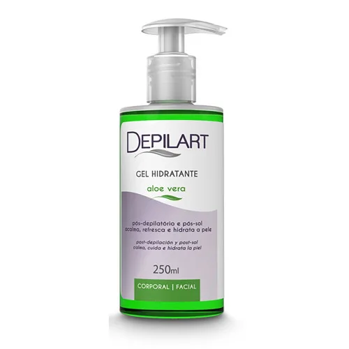 Depilart Gel Pos Depilacao 250g Aloe Vera - DEPILART - Perfumaria