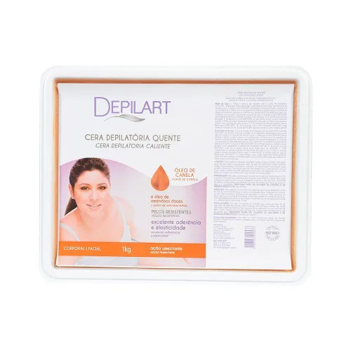 Cera Quente Depilart Óleo De Canela E Óleo De Amêndoas Doces Pote - DEPILART - Perfumaria