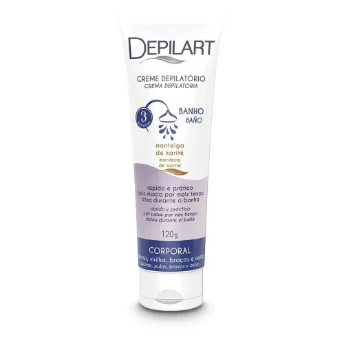 Cr.depil.p/banho 120g Depilart . - DEPILART - Perfumaria