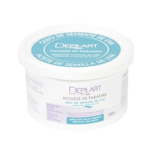 Depilart Mousse Parafina 180g Oleo Semente De Uva - DEPILART - Higiene E Beleza