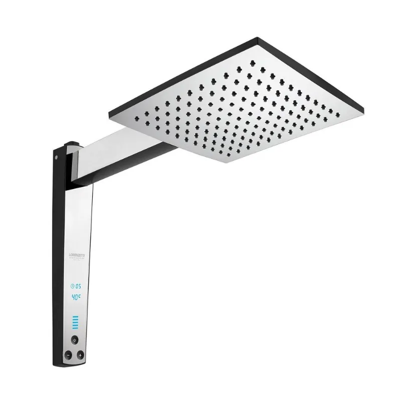 Chuveiro Digital Acqua Century Preto Cromado 220V 7500W Lorenzetti