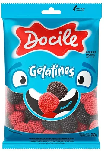Bala Gelatines Docile Amoras - DOCILE - Mercearia